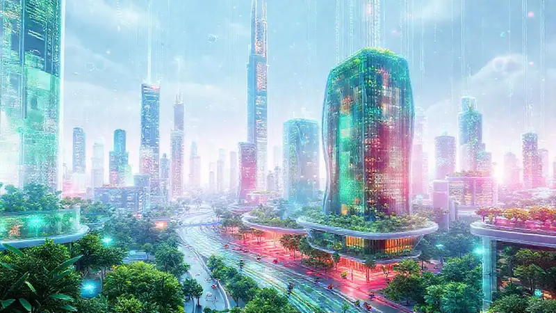 Una ciudad futurista