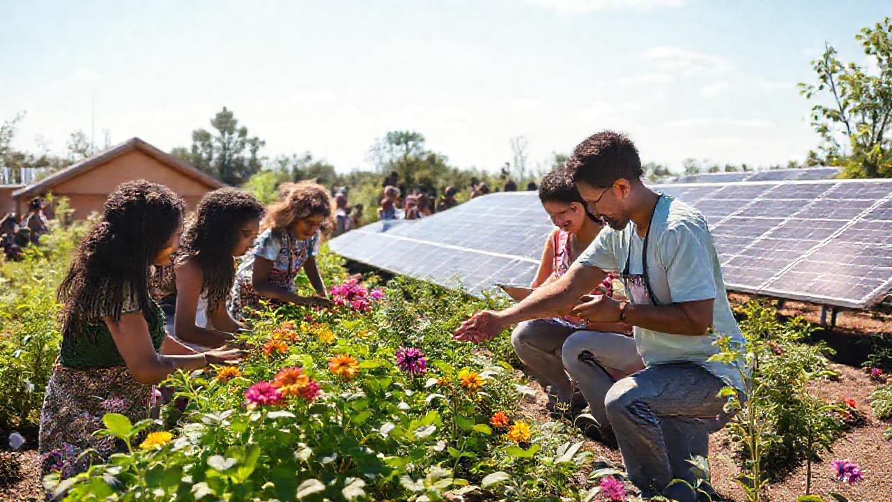 Un jardín comunitario ofrece un futuro sostenible