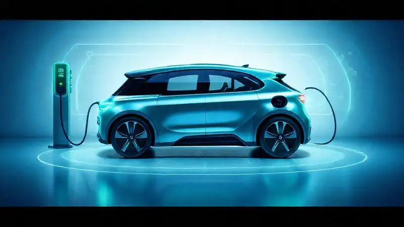 Coche eléctrico: carga bidireccional futurista