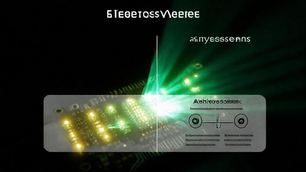 Placas de circuito futuristas y minimalistas brillan