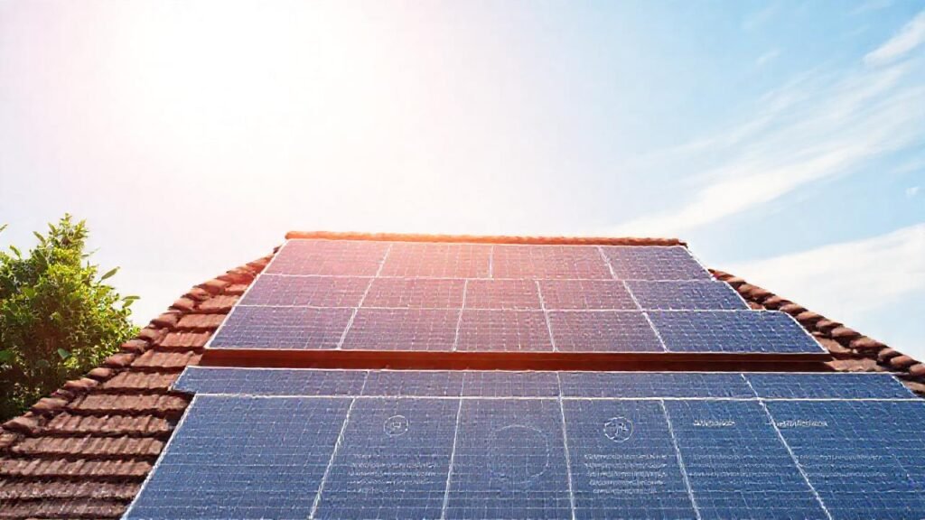 Paneles solares generan energía limpia y brillante