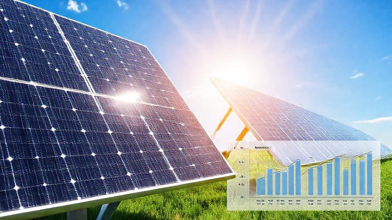 Paneles solares ofrecen energía limpia brillante