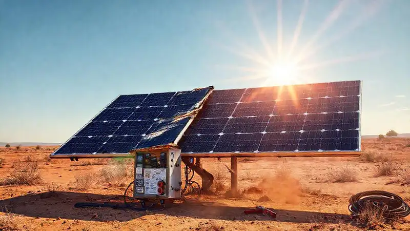 Reparar el panel solar rural es posible