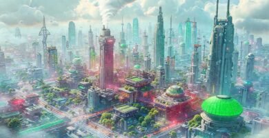 Ciudad futurista sostenible