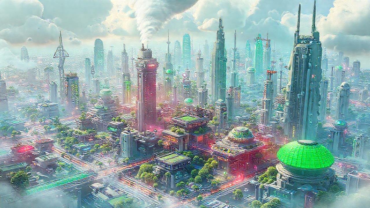 Ciudad futurista sostenible