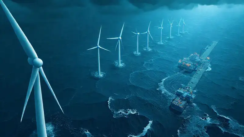 Turbinas eólicas generan energía costera