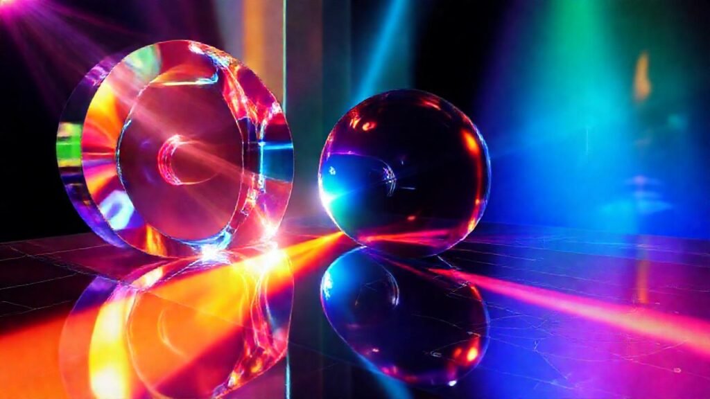 La luz crea imágenes y diseños