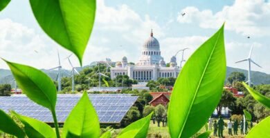 Una ciudad sostenible brilla con esperanza