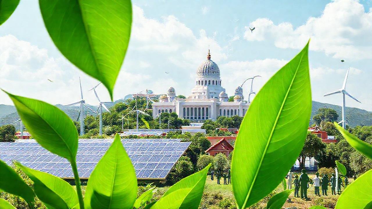 Una ciudad sostenible brilla con esperanza
