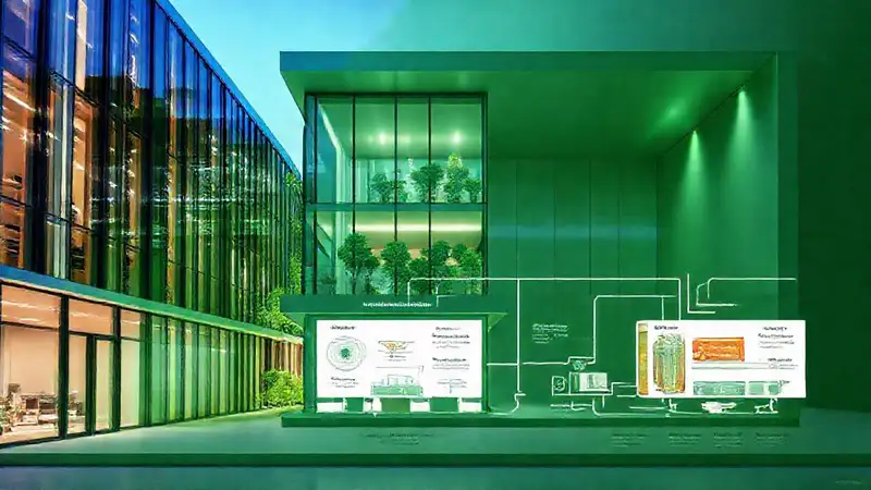 Edificio moderno, diseño sostenible e innovador