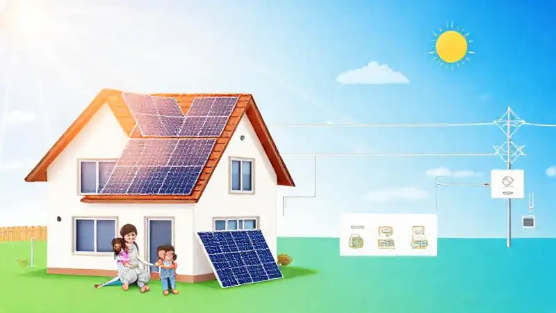 Paneles solares alimentan hogares con energía
