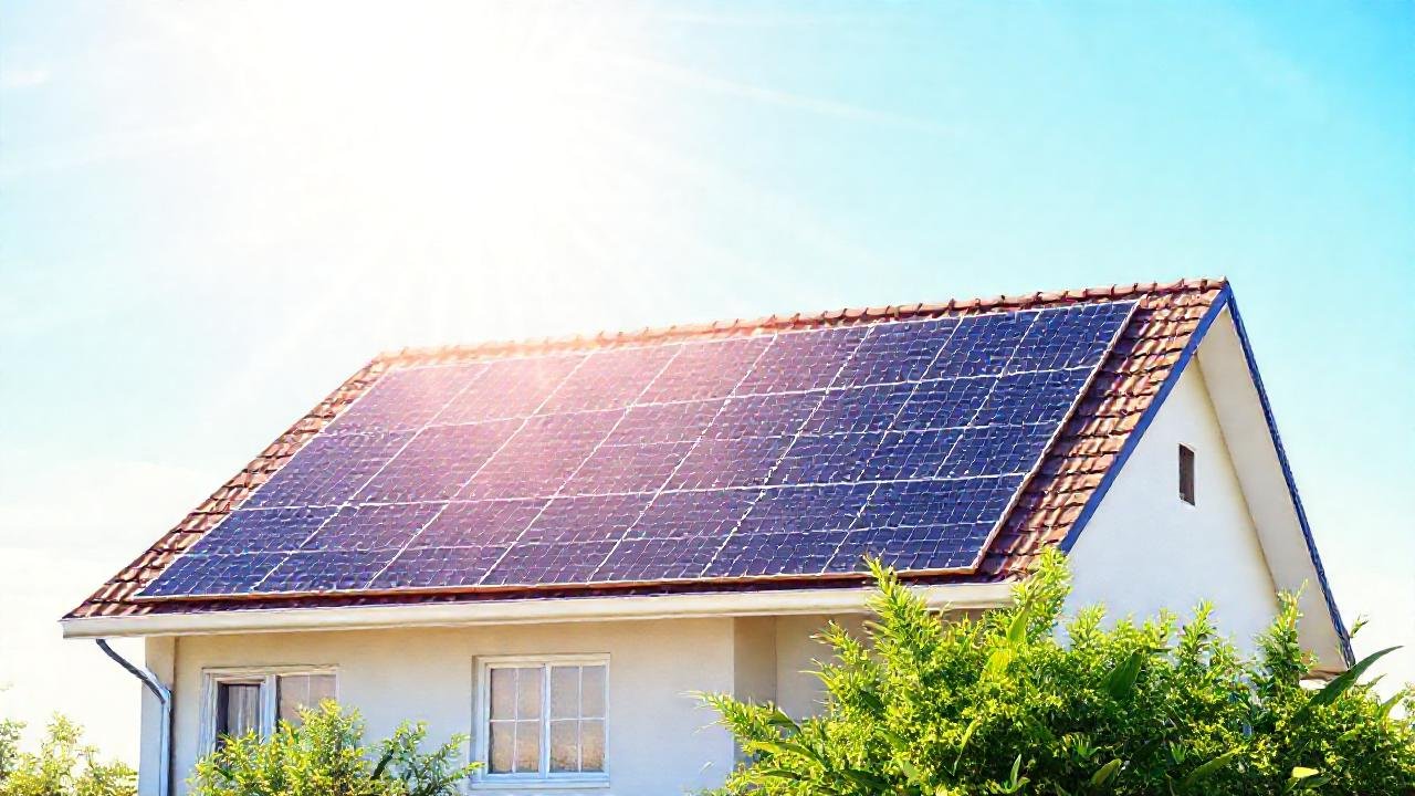 Paneles solares generan energía limpia en casa
