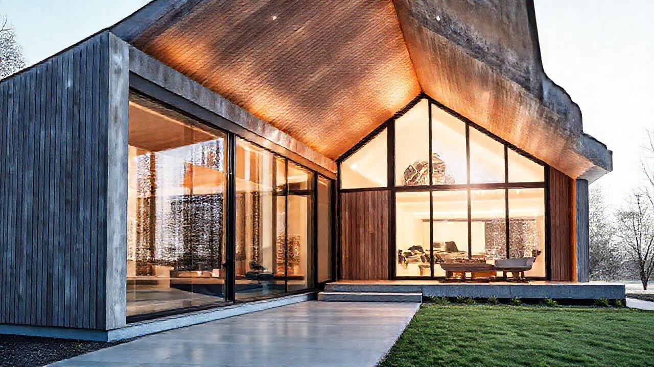 Una casa moderna, eficiente y sostenible