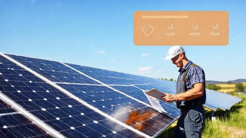 Paneles solares rurales inspeccionados profesionalmente