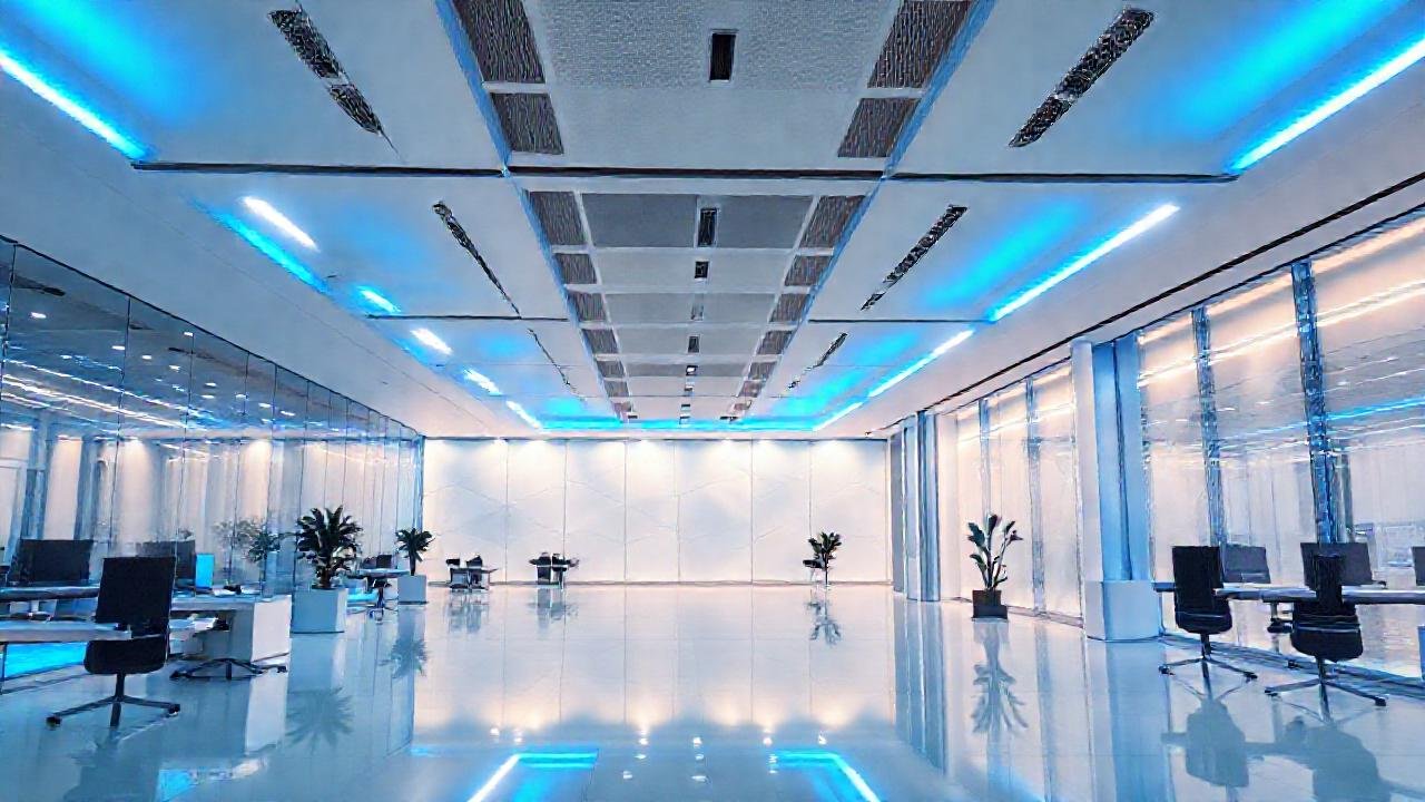 Oficinas modernas, minimalistas y luminosas