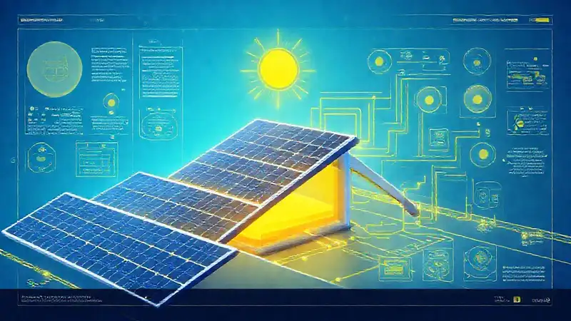 Paneles solares: diseño digital innovador y limpio