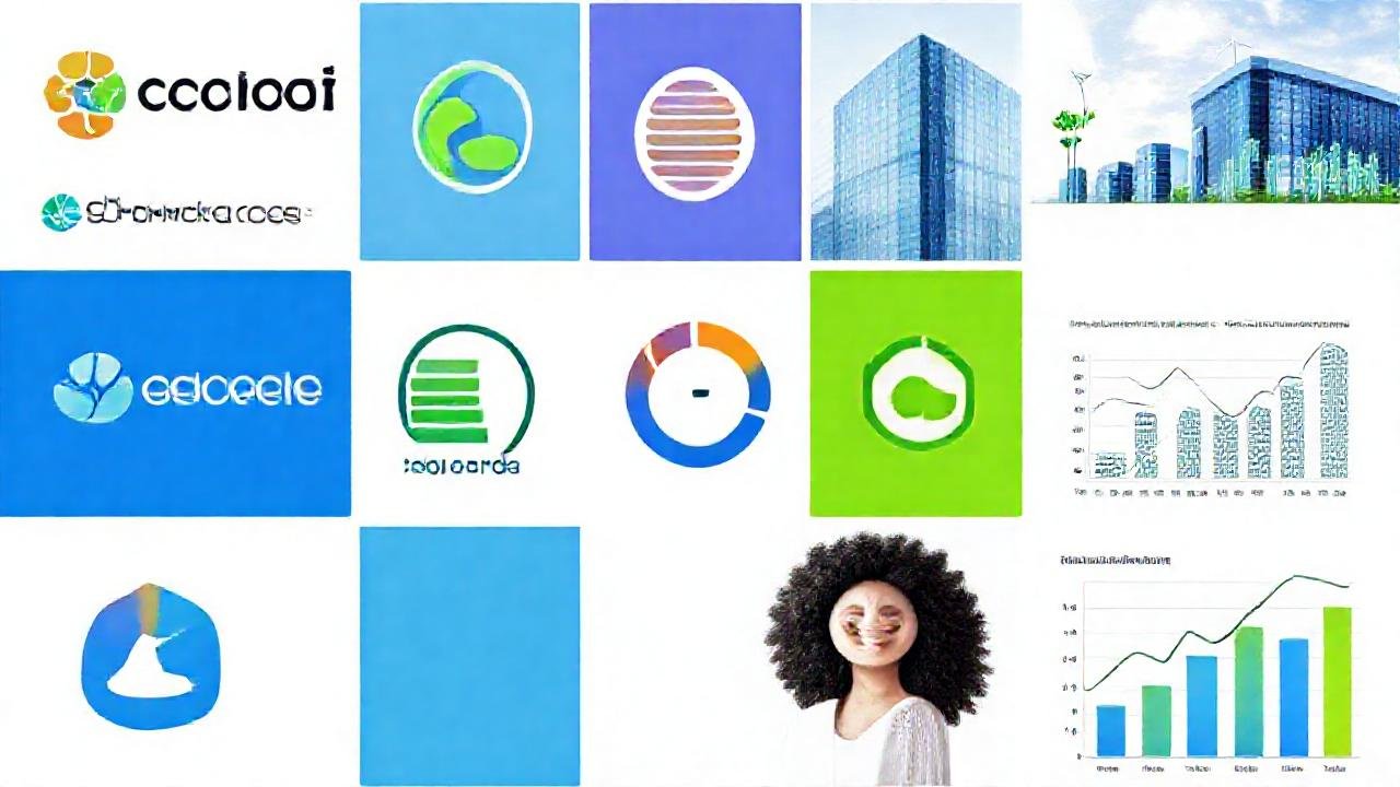 Sostenibilidad y progreso corporativo visual