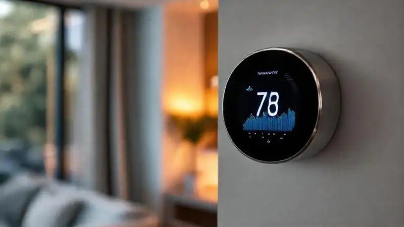 Termostato inteligente visualiza y controla el hogar