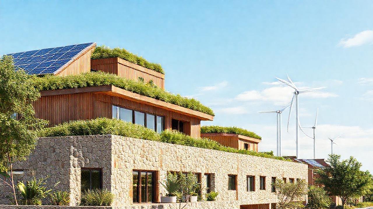 Arquitectura sostenible combina diseño moderno y ecológico