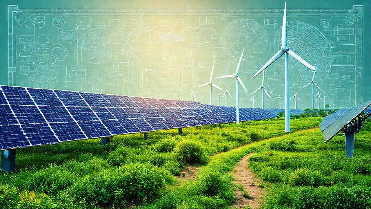 Diseño sostenible y futurista, energía limpia