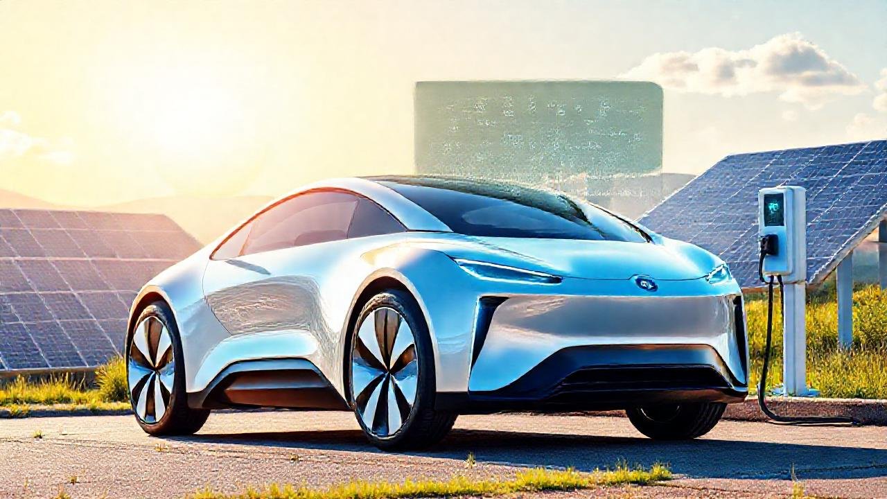 Coche eléctrico futurista