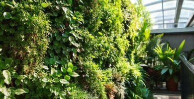 Jardín vertical ofrece belleza y color