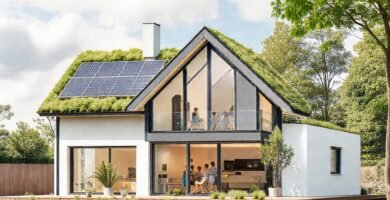 Una casa moderna es sostenible y eficiente