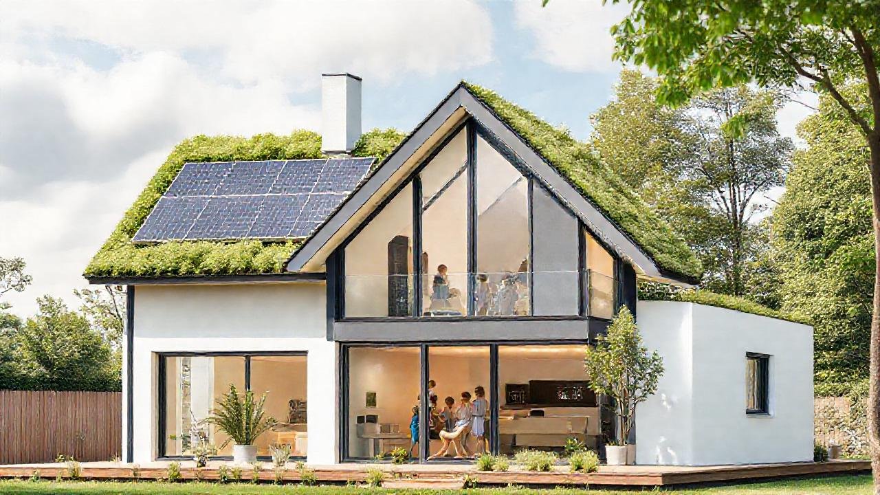 Una casa moderna es sostenible y eficiente