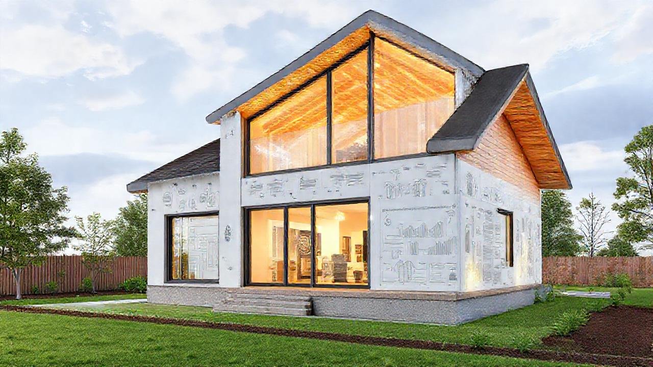 Casa moderna: diseño sostenible y eficiente