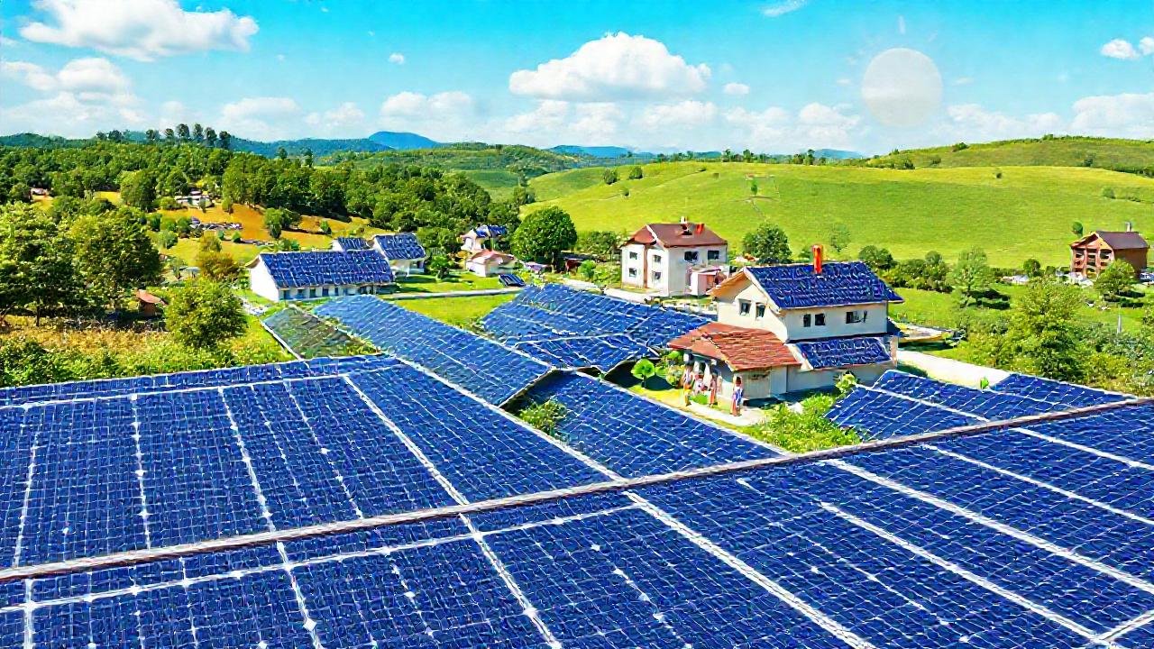 Energía limpia y futuro sostenible brillan