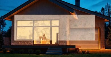 Casa moderna con detalles arquitectónicos