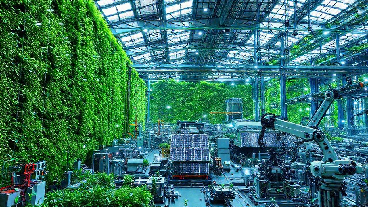 Una fábrica futurista y sostenible emerge