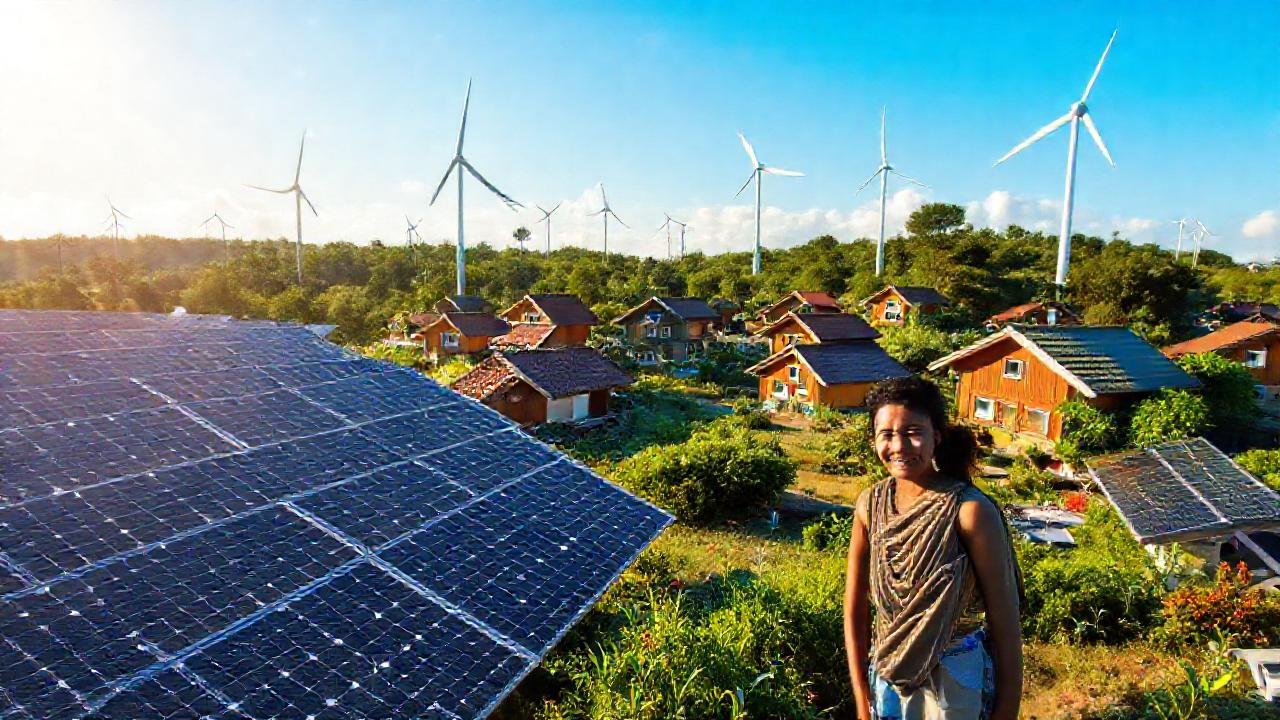 Energía limpia trae esperanza y alegría