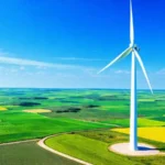 Turbina eólica: diseño moderno y tecnológico