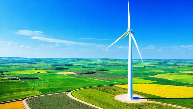 Turbina eólica: diseño moderno y tecnológico