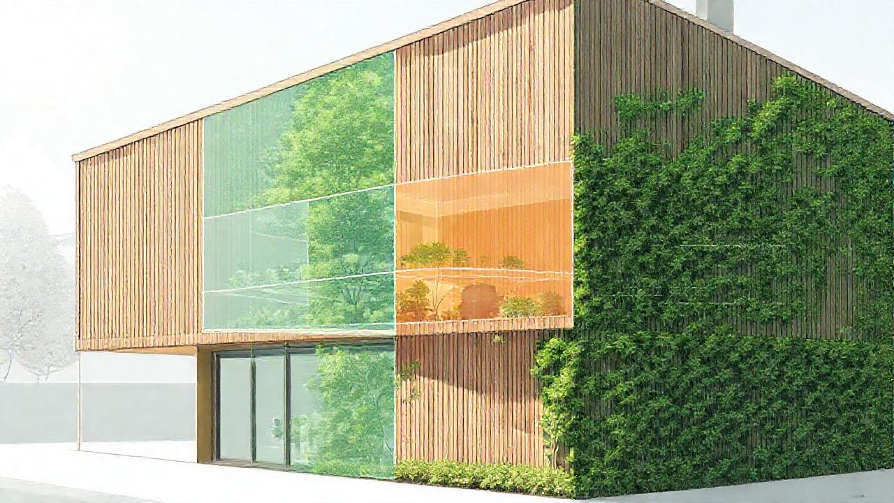 Fachada ecológica con diseño moderno