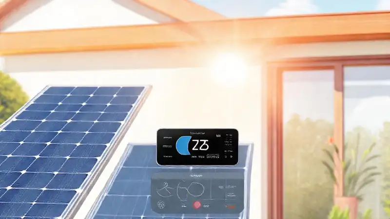 Una casa inteligente captura energía solar