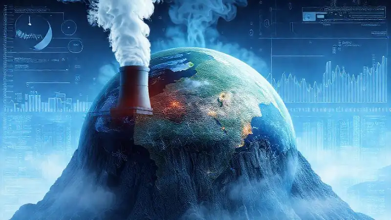 Planta geotérmica: vapor y tecnología futurista