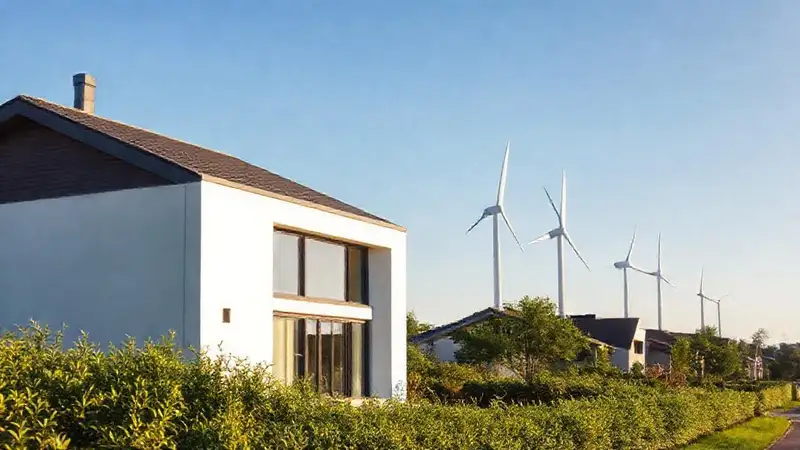 Una casa moderna y serena brilla