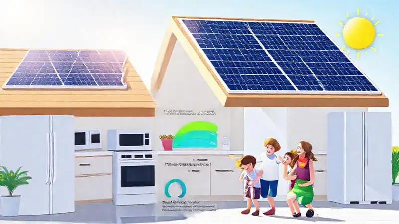 Energía solar ilumina hogares felices