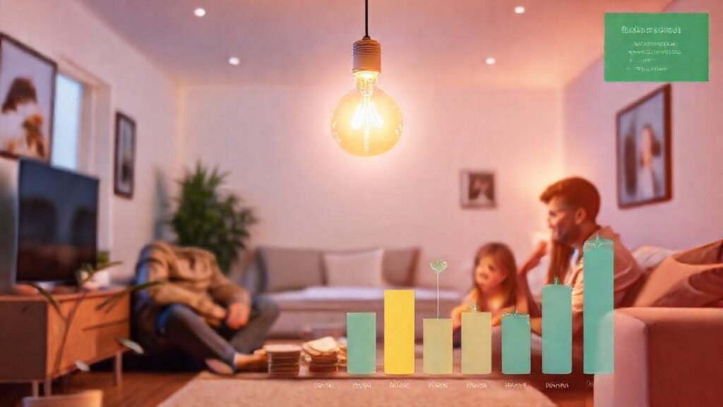 Un hogar moderno ilumina la felicidad