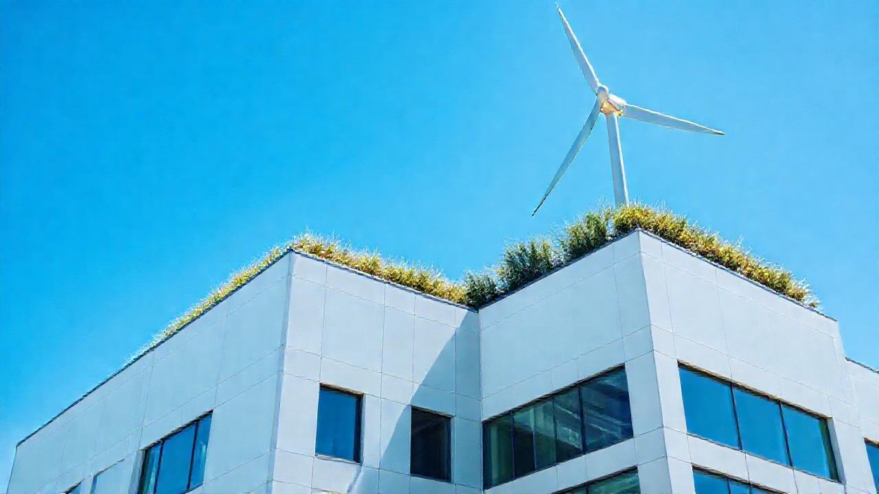 Edificio moderno y sostenible