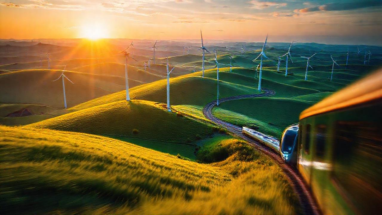 Energía limpia y futuro sostenible brillan