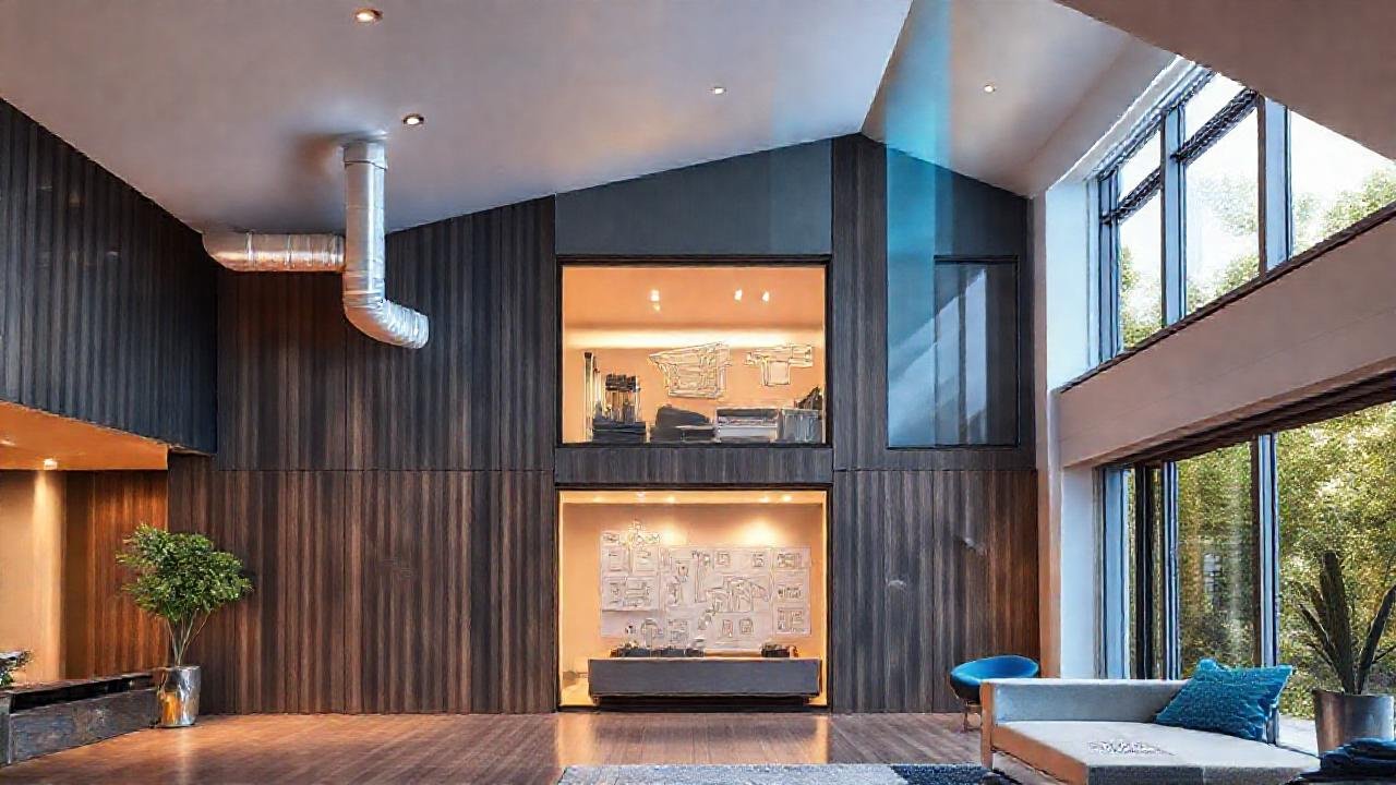 Casa moderna, diseño eficiente y sostenible