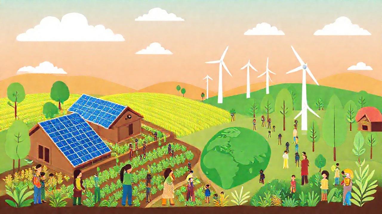 Una granja sostenible ofrece energía verde