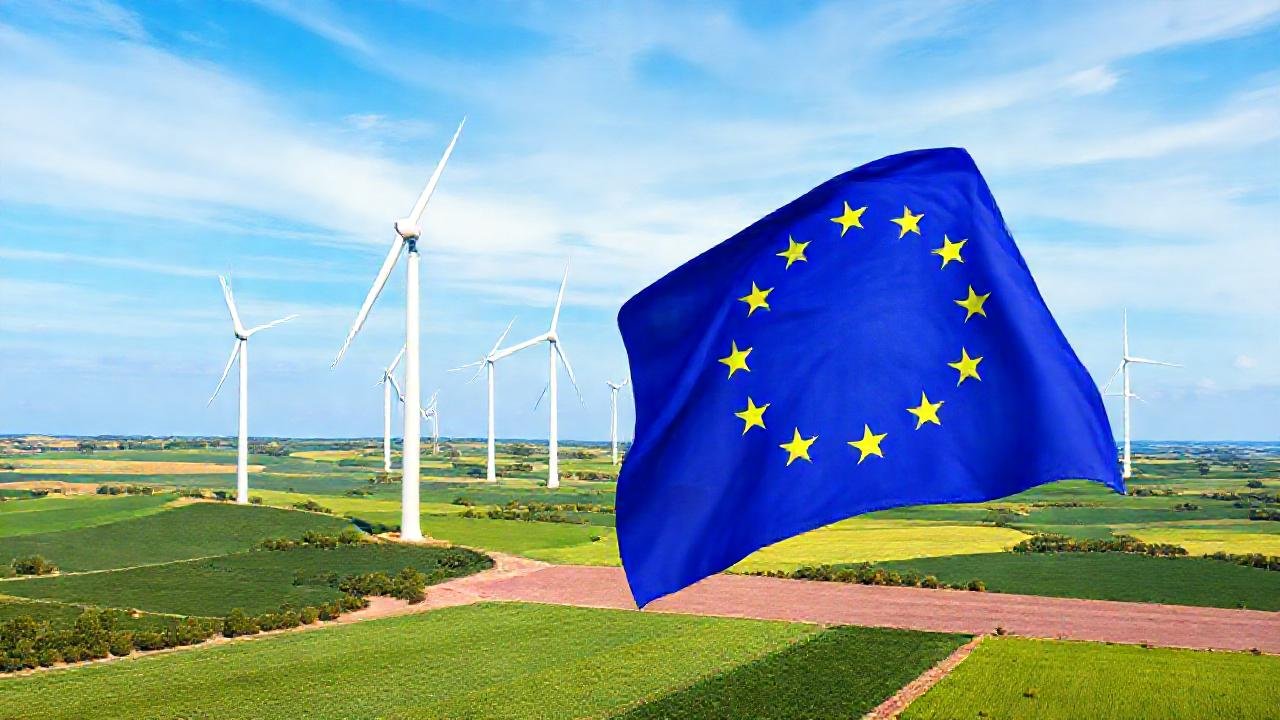 Turbinas eólicas simbolizan energía sostenible y esperanza