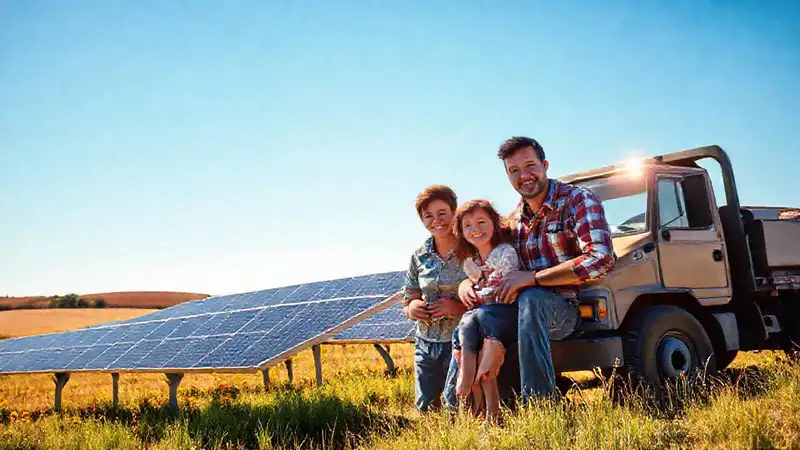 Paneles solares rurales