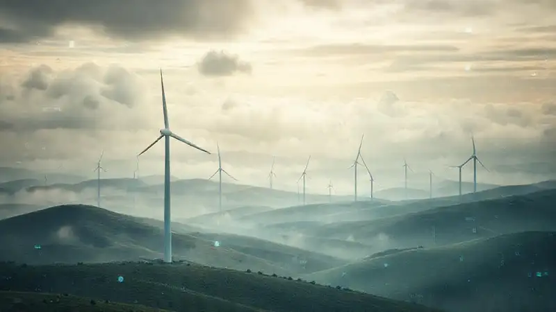 Turbinas eólicas proyectan datos futuristas