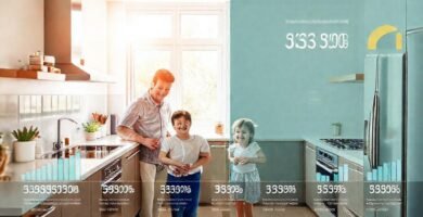 Cocina moderna ahorra energía y alegría