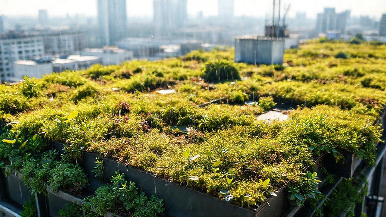 Un techo verde urbano